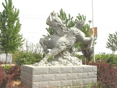 公園石雕麒麟